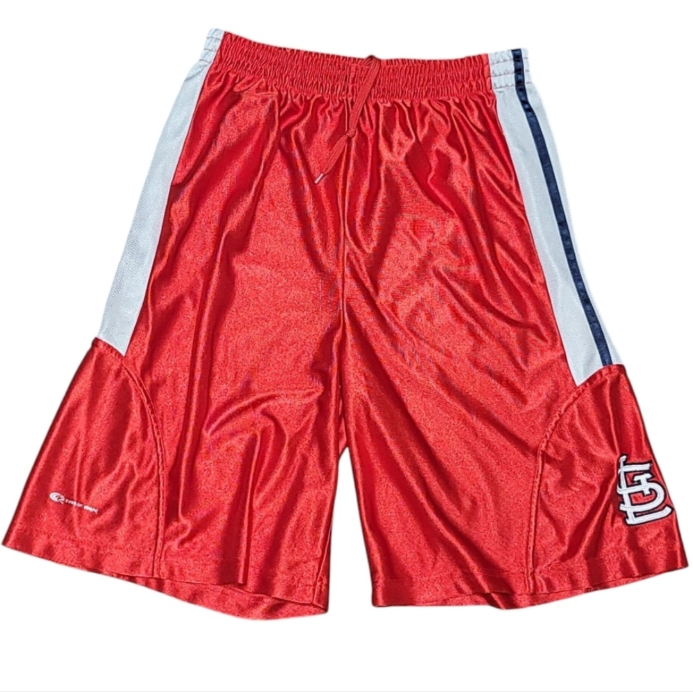 True Fan St. Louis Cardinals MLB Athletic MENS 32-34  Shorts Athleisure BASEBALL